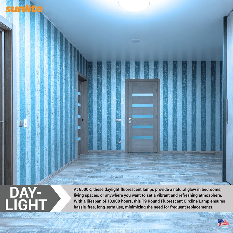 Sunlite 05020 FC8T9/DL T9 Round Fluorescent Circline Lamp, 22 Watts, 1050 Lumens, 6500K Daylight, RoHS Compliant, G10Q 4-Pin Base, 1 Pack - Image 4